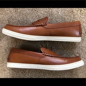 cole haan black and white loafers